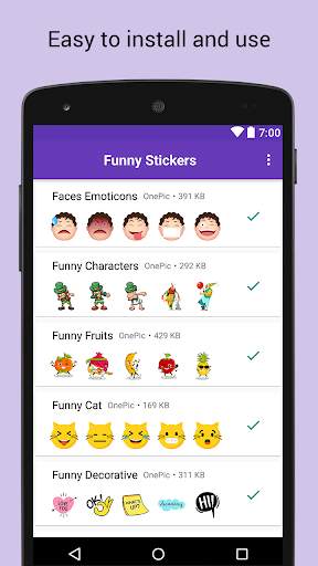 Funny Sticker Packs - WAStickerApps स्क्रीनशॉट 2