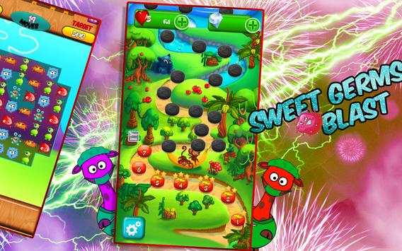 Sweet Germ Crush: Match 3 Game screenshot 5
