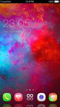 Abstract Red Smoke Theme HD screenshot 1