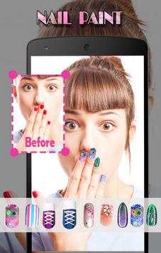 Girls Nail Paint: Lips MakeUp: Beauty Photo Editor screenshot 1