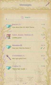 Classy Tea Party SMS Theme 5 تصوير الشاشة