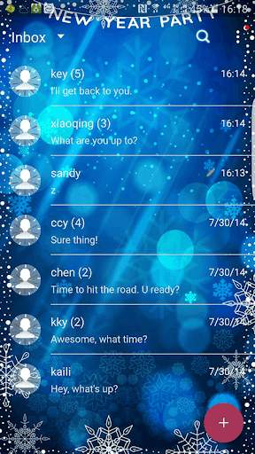 New Year 2017 (Next SMS) Skin2 screenshot 2