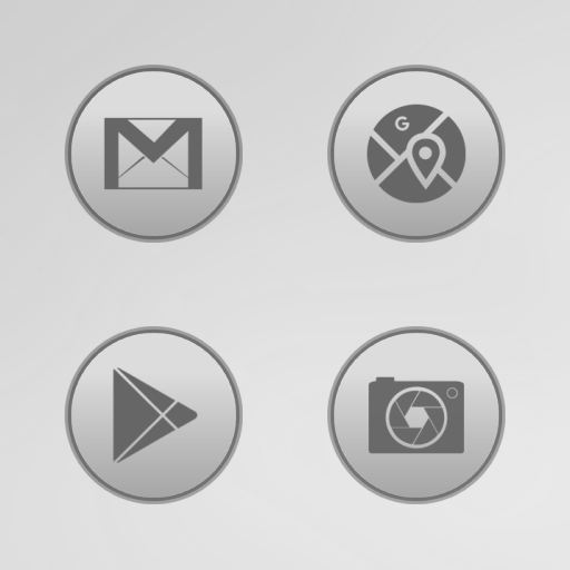 Bubble Gum Gray Icons icon