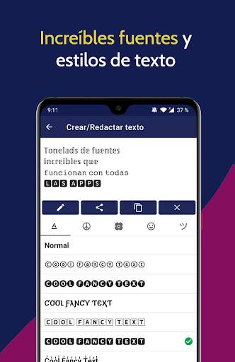 Fonts - fuentes de letras screenshot 1