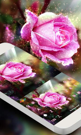 Flower Dazzling Keyboard Theme स्क्रीनशॉट 1