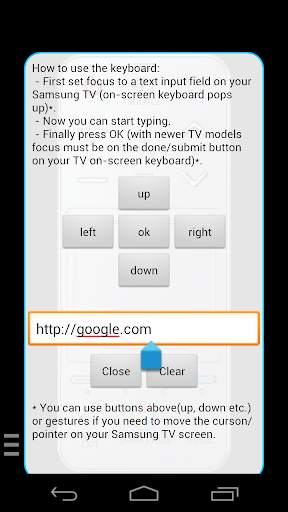 Touchpad remote for Samsung TV screenshot 2