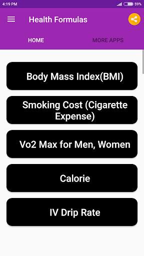 Health Formulas screenshot 2