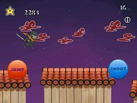 Rooftop Ninja Run screenshot 2