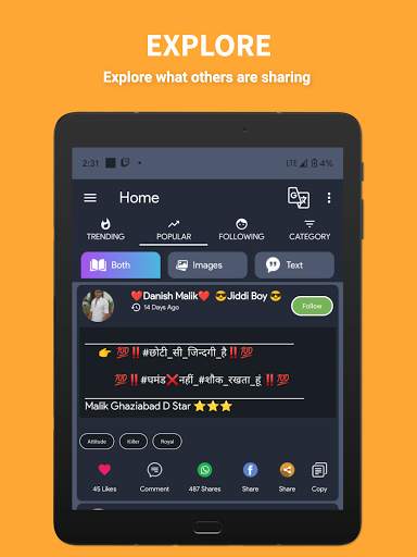 Attitude 2021 Latest Status and DP screenshot 9