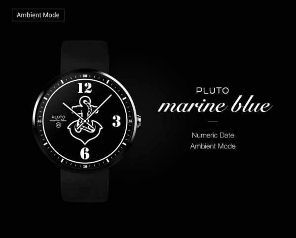 Marine Blue watchface by Pluto 4 تصوير الشاشة