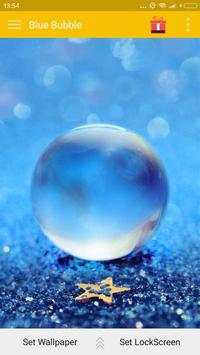 Blue Bubble Wallpaper screenshot 2