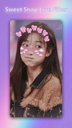 Sweet snap live face filter selfie camera edit screenshot 3