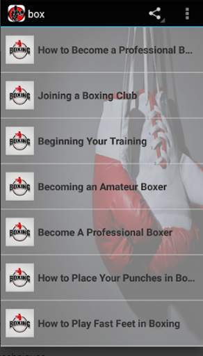 Guide sur l'entraînement en boxe screenshot 1