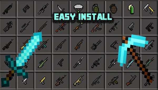 Weapon mod for minecraft screenshot 1