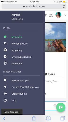 Privacy Minded Social Network : MyBubblz screenshot 2