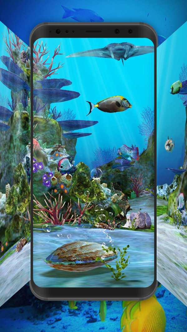 Aquarium Clown Fish Live Wallpaper 2019 screenshot 2