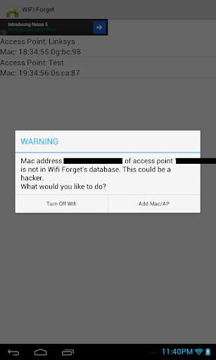 WiFi Forget screenshot 1