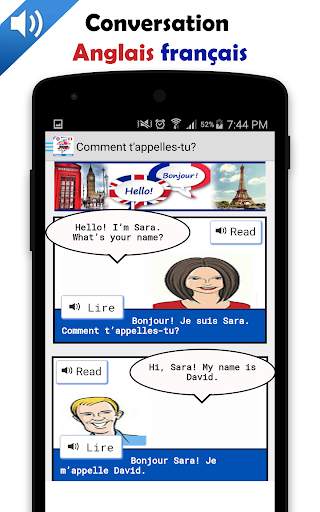 Dialogue français anglais скриншот 2
