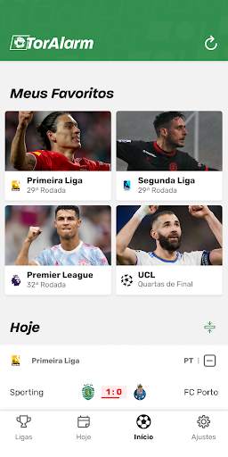 TorAlarm Resultados de futebol screenshot 1