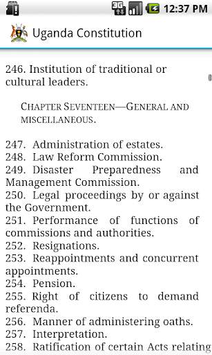 Uganda Constitution screenshot 4