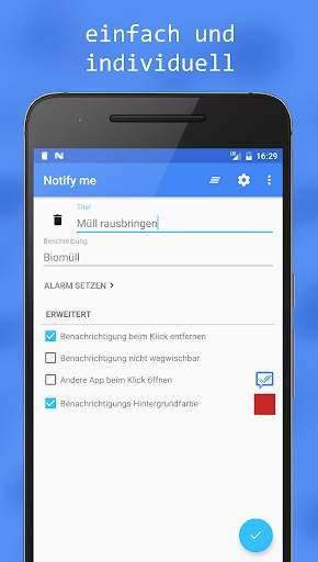 Notify me - Benachrichtigung screenshot 2