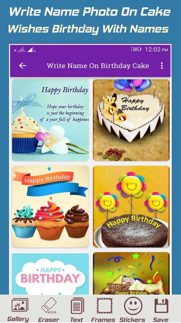 Write Name On Birthday Cake Photo screenshot 4