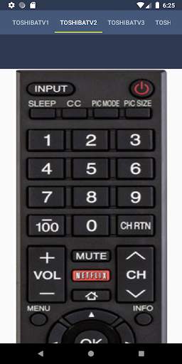 Toshiba TV Remote Control screenshot 2