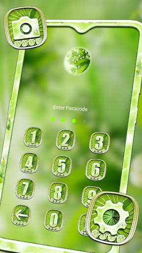 Green Floral Launcher Theme screenshot 5