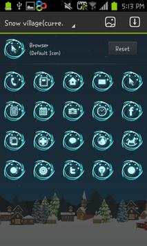 snow village go launcher theme screenshot 4