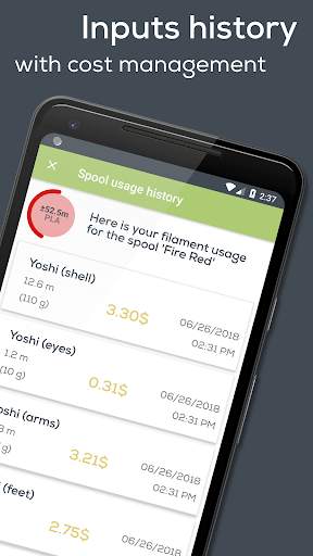 RollingUp: Filament Spool Manager for 3D printing 4 تصوير الشاشة