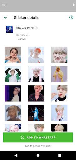 BTS stickers con movimiento para Whatsapp screenshot 4