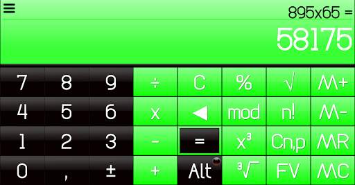 THEME FOR SCALC GLOSSY GREEN screenshot 3