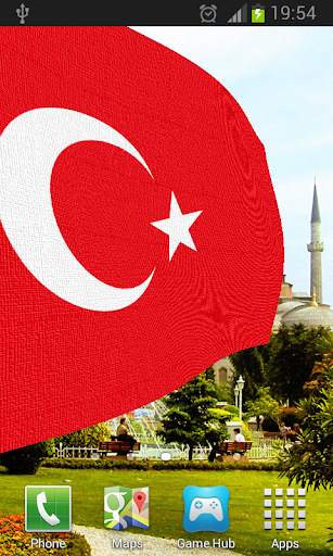 Turkey Flag Live Wallpaper screenshot 3