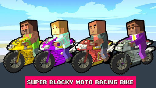 Blocky Moto Rider - Motorcycle SIM screenshot 3