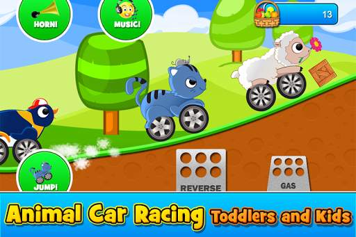 Animal Cars Kids Racing Game screenshot 1