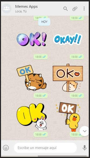 Ok Stickers screenshot 1