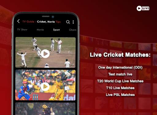 Live Cricket TV Channel Tips स्क्रीनशॉट 1
