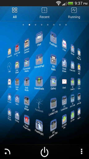 Black & Blue GO Launcher Theme screenshot 2