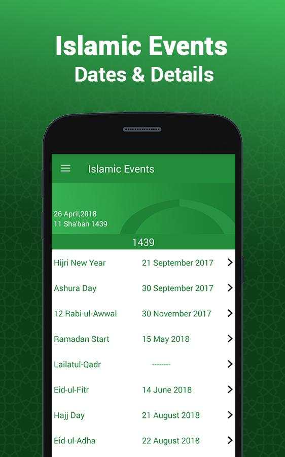 Hijri Islamic Calendar 2018 screenshot 2