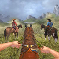 Western Gunfighter Cowboy game logo
