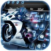 Racing Bike Speedometer Keyboard Theme 10001001