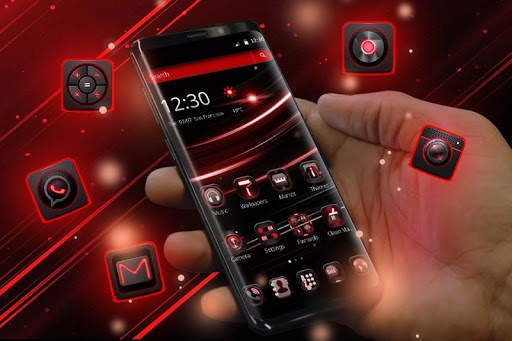 Dark Red Business Theme screenshot 3