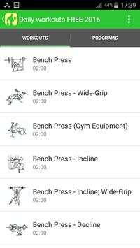 Daily workouts FREE 2016 screenshot 5