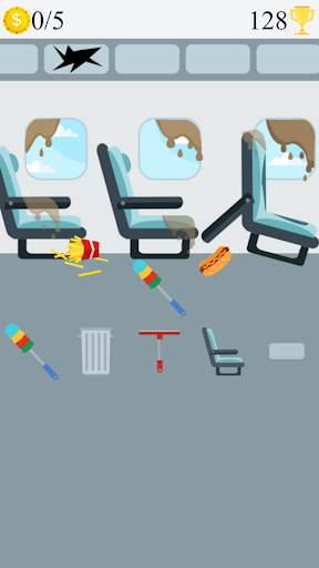 clean airplane wash game screenshot 2