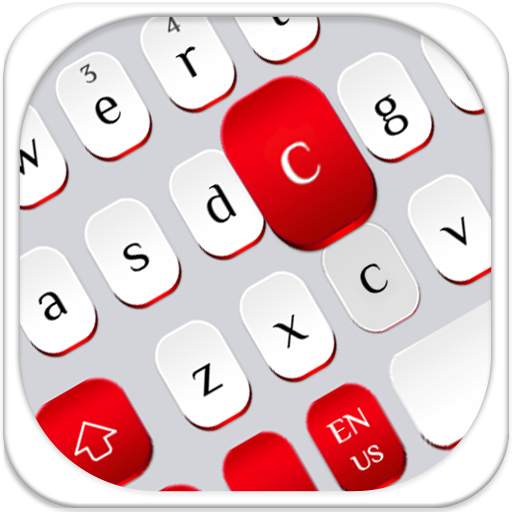 Red White Keyboard 10001004
