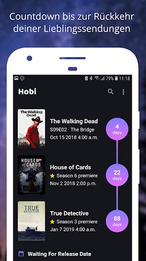 Hobi: Serien Tracker, Trakt &  screenshot 1