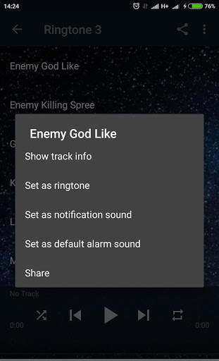 MOBA BATTLE RINGTONE ANNOUNCER PERKATAAN OFFLINE screenshot 2