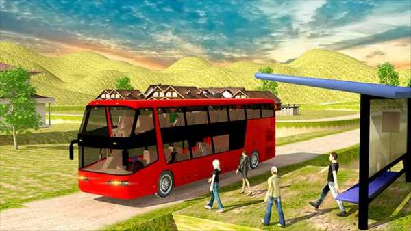 Coach Bus Offroad Down Hill screenshot 20