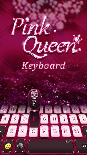Pink Diamond Keyboard Theme 1 تصوير الشاشة