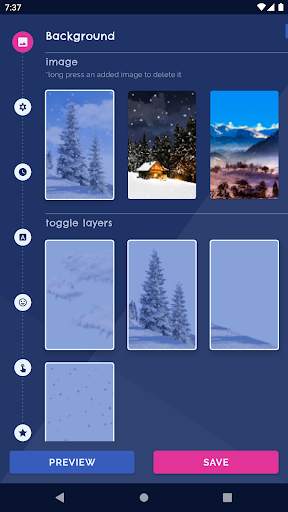 Winter Forest Snow Wallpapers screenshot 1